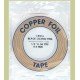 Copper foil 1/4" black, 6.4mm