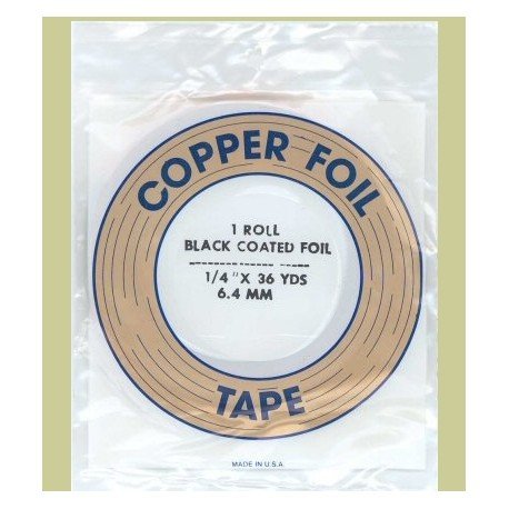 Cuivre 1/4" noir, 6.4mm