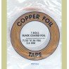 Copper foil 7/32" black,5.6mm