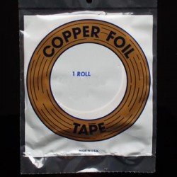 Copper foil 7/32" black,5.6mm