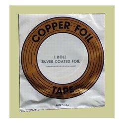 Copper foil 13/64", silver, 5.2mm