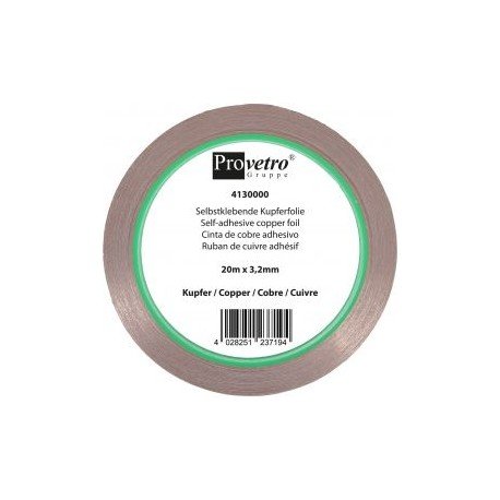Copper foil 7/32" black,5.6mm